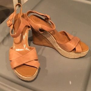 Wedge ankle strap sandals